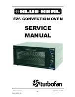 Предварительный просмотр 1 страницы Blue Seal turbofan E26 Service Manual