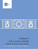 Blue Sky International ProDesk Sat 5 Owner'S Manual preview