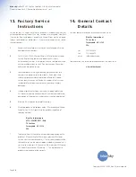 Preview for 16 page of Blue Sky International ProDesk Sat 5 Owner'S Manual