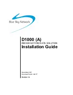 Preview for 1 page of Blue Sky Network 100140 Installation Manual