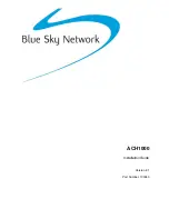 Предварительный просмотр 1 страницы Blue Sky Network ACH1000 Installation Manual