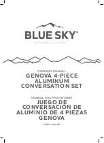 Blue Sky Outdoor Living GENOVA OFGENOVA4PC Owner'S Manual preview