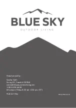 Предварительный просмотр 8 страницы Blue Sky Outdoor Living HDPKG-2318 Owner'S Manual