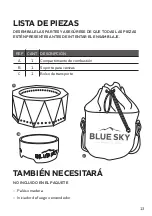 Preview for 13 page of Blue Sky Outdoor Living PFP1513 Owner'S Manual