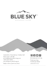 Preview for 16 page of Blue Sky Outdoor Living PFP1513 Owner'S Manual