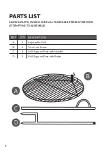 Предварительный просмотр 6 страницы Blue Sky Outdoor Living SAG24 Owner'S Manual