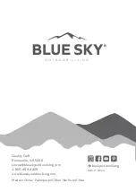 Preview for 12 page of Blue Sky Outdoor Living TT2216 Owner'S Manual