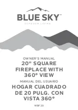 Blue Sky Outdoor Living WBF20 Owner'S Manual предпросмотр