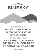 Blue Sky Outdoor Living WBFP28SQ-OD Owner'S Manual preview