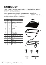 Preview for 6 page of Blue Sky Outdoor Living WBFP28SQ-OD Owner'S Manual