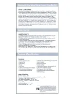 Preview for 1 page of BLUE SKY 1001A User Manual