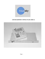 Предварительный просмотр 1 страницы BLUE SKY AMC Instruction Manual