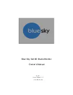 BLUE SKY Sat 6D Owner'S Manual preview