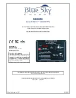 Предварительный просмотр 1 страницы BLUE SKY SB3000i Installation And Operation Manual