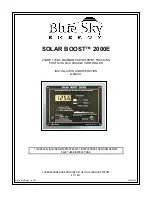 BLUE SKY SOLAR BOOST 2000E Installation And Operation Manual preview