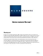 Предварительный просмотр 1 страницы Blue Square Q360 Homeowner'S Manual