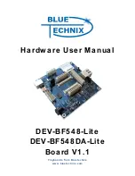 Blue Technix DEV-BF548-Lite Hardware User Manual preview