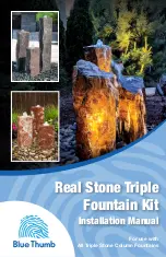 Blue Thumb Real Stone Triple Fountain Kit Installation Manual предпросмотр