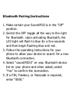 Предварительный просмотр 5 страницы Blue Tiger SoundPods User Manual