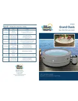 Blue Wave grand oasis np5805 User Manual preview