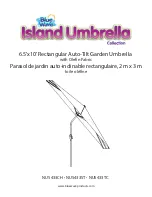 Preview for 1 page of Blue Wave Island Umbrella Adriatic NU5433CH Quick Start Manual