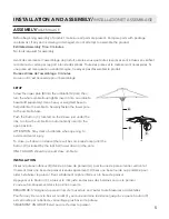 Предварительный просмотр 5 страницы Blue Wave Island Umbrella Cabo II Assembly Instructions Manual