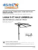 Preview for 1 page of Blue Wave Island Umbrella Lanai Assembly Instructions Manual