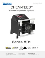 Blue-White industries CHEM-FEED MD1 Series Operating Manual preview