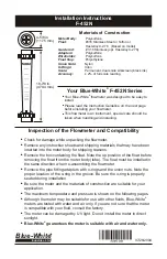 Blue-White industries F-452N Installation Instructions предпросмотр