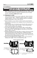 Preview for 4 page of Blue-White CHEM-FEED C-1100E Operating Manual