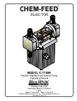 Blue-White CHEM-FEED C-1700N Operating Manual предпросмотр