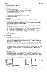 Preview for 3 page of Blue-White FLEXFLO A-100 Operating Manual