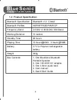 Preview for 8 page of Blueant BLUESONIC User Manual