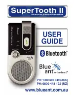 Blueant SuperTooth II User Manual preview