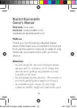 Preview for 16 page of Bluebiit BusinessGo User Manual