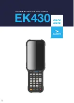 Предварительный просмотр 1 страницы Bluebird EK430 Quick Manual