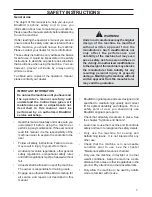 Preview for 7 page of Bluebird PR18B5FA Operator'S Manual