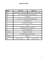 Preview for 5 page of Bluebird SG1114 Operator And Parts Manual