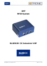 Предварительный просмотр 1 страницы BlueBox IDTRONIC CX Industrial UHF Manual