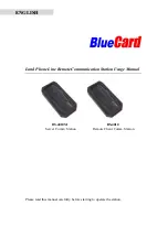 BlueCard BS-4010 Usage Manual предпросмотр