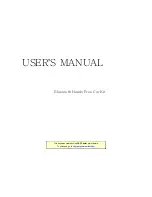 Предварительный просмотр 1 страницы Bluecell BC-V6 User Manual