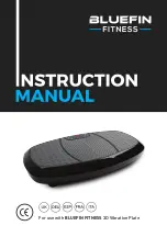 BLUEFIN Fitness 3D Vibration Plate Instruction Manual preview