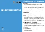 Предварительный просмотр 5 страницы bluefin BF DC-25T Instruction Manual