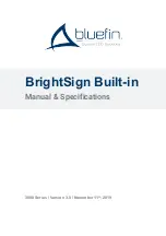 Предварительный просмотр 1 страницы bluefin BrightSign 3008 Series Manual & Specifications