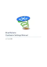 Предварительный просмотр 1 страницы BlueFlyVario Bluetooth USB v12.2 Hardware Settings Manual