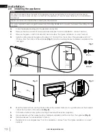 Preview for 12 page of Bluegrass Living 140286 Installation And Operation Manual