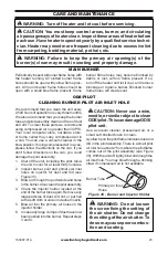 Preview for 23 page of Bluegrass Living 170272 Owner'S Operation And Installation Manual