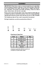 Preview for 3 page of Bluegrass Living 170491 User Manual And Assembly Instructions