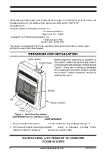 Preview for 10 page of Bluegrass Living B10TNIR-B Owner'S Operation And Installation Manual