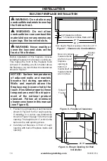 Предварительный просмотр 10 страницы BLUEGRASS 170268 Owner'S Operation And Installation Manual